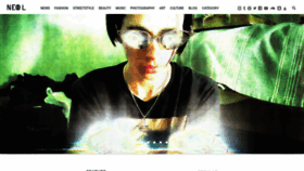 What Neol.jp website looked like in 2020 (5 years ago)