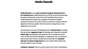 What Natalia-diamonds.com website looked like in 2020 (3 years ago)