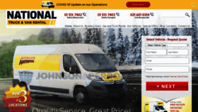 What Nationaltruckrental.com website looked like in 2020 (3 years ago)