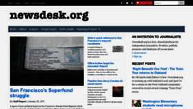 What Newsdesk.org website looked like in 2020 (3 years ago)