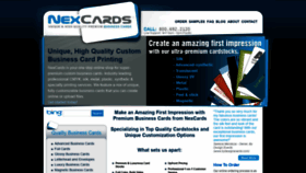 What Nexcards.com website looked like in 2020 (3 years ago)