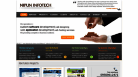What Nipuninfotech.com website looked like in 2020 (3 years ago)