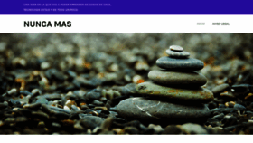What Nuncamas.org website looked like in 2020 (3 years ago)