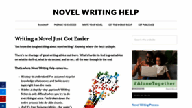What Novel-writing-help.com website looked like in 2020 (3 years ago)
