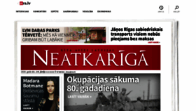 What Neatkariga.nra.lv website looked like in 2020 (3 years ago)