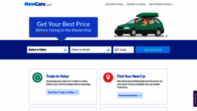 What Newcars.com website looked like in 2020 (3 years ago)