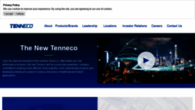 What Newtenneco.com website looked like in 2020 (3 years ago)