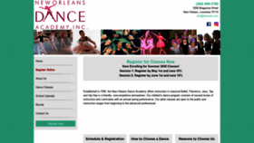 What Neworleansdancelessons.com website looked like in 2020 (3 years ago)