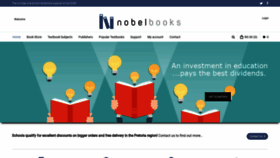 What Nobelbooks.co.za website looked like in 2020 (3 years ago)