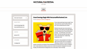 What Nocturnafilmfestival.com website looked like in 2020 (3 years ago)
