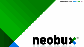 What Neobux.com website looked like in 2020 (3 years ago)