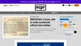 What Northcountrypublicradio.org website looked like in 2020 (3 years ago)