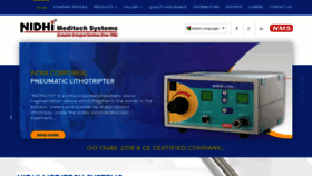 What Nidhimeditech.com website looked like in 2020 (3 years ago)