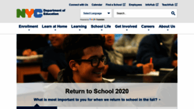 What Nycenet.edu website looked like in 2020 (3 years ago)
