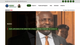 What Nddc.gov.ng website looked like in 2020 (3 years ago)