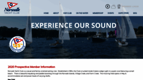 What Norwalkyachtclub.com website looked like in 2020 (3 years ago)