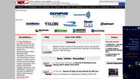 What Ndt.net website looked like in 2020 (5 years ago)