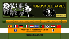 What Numbskullgames.com website looked like in 2020 (3 years ago)