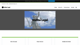 What Nodinelegal.com website looked like in 2020 (3 years ago)