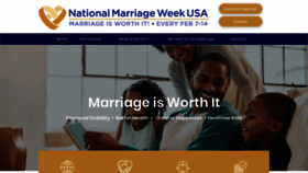 What Nationalmarriageweekusa.org website looked like in 2020 (3 years ago)
