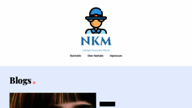What Nkm-blog.org website looked like in 2020 (3 years ago)