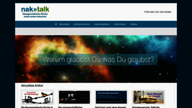 What Naktalk.de website looked like in 2020 (3 years ago)