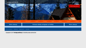 What Noclegi-podhale.pl website looked like in 2020 (3 years ago)