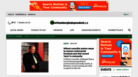 What Newhamburgindependent.ca website looked like in 2020 (3 years ago)