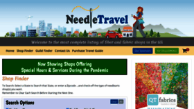 What Needletravel.com website looked like in 2020 (3 years ago)