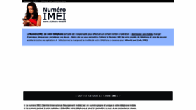 What Numero-imei.fr website looked like in 2020 (3 years ago)