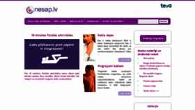 What Nesaap.lv website looked like in 2020 (3 years ago)