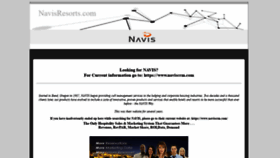 What Navisresorts.com website looked like in 2020 (3 years ago)