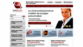 What Namebadgesinternational.fr website looked like in 2020 (3 years ago)