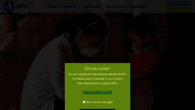 What Nph.org website looked like in 2020 (5 years ago)
