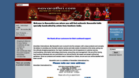 What Navarathri.com website looked like in 2020 (3 years ago)