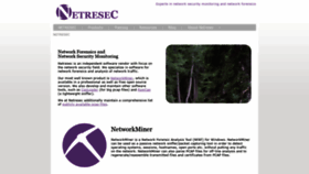 What Netresec.com website looked like in 2020 (3 years ago)
