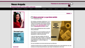 What Neusarques.com website looked like in 2020 (3 years ago)