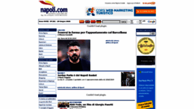What Napoli.com website looked like in 2020 (3 years ago)