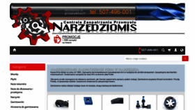 What Narzedziomis.pl website looked like in 2020 (3 years ago)