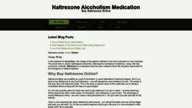 What Naltrexonealcoholismmedication.com website looked like in 2020 (3 years ago)