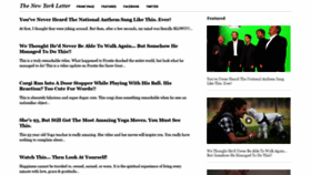 What Nyletter.com website looked like in 2020 (4 years ago)