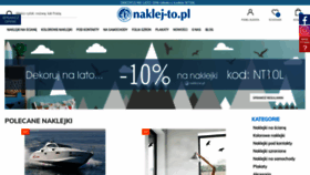 What Naklej-to.pl website looked like in 2020 (3 years ago)