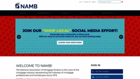 What Namb.org website looked like in 2020 (3 years ago)