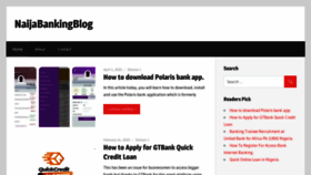 What Naijabankingblog.com website looked like in 2020 (3 years ago)