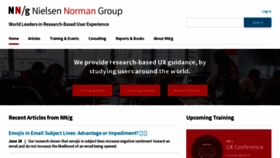 What Nielsennormangroup.com website looked like in 2020 (3 years ago)
