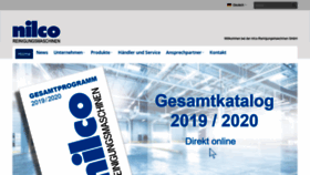 What Nilco.de website looked like in 2020 (3 years ago)