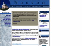 What Nauvoo.com website looked like in 2020 (3 years ago)
