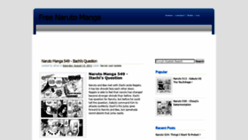 What Narutomangafree.blogspot.com website looked like in 2020 (3 years ago)