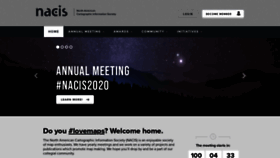 What Nacis.org website looked like in 2020 (3 years ago)