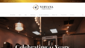 What Nirvanahairsalonandspa.com website looked like in 2020 (3 years ago)